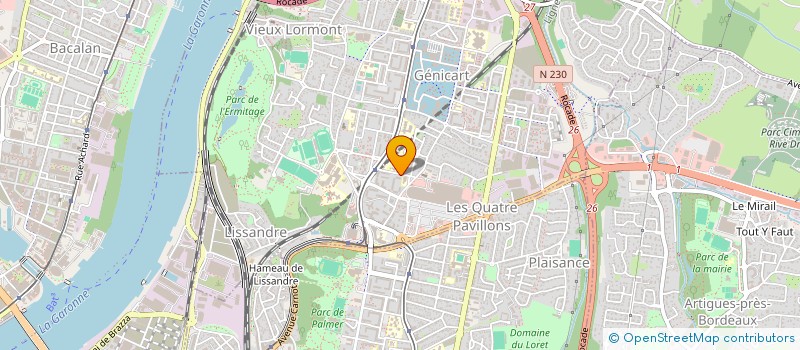 localisation de l'entreprise DECOMAR33 à LORMONT