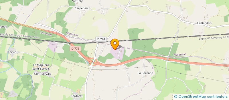 localisation de l'entreprise DECOMAT à LIMERZEL