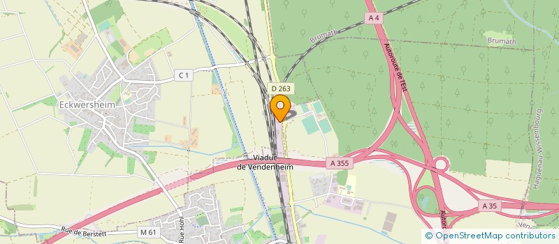 localisation de l'entreprise DECOMAT à ECKWERSHEIM