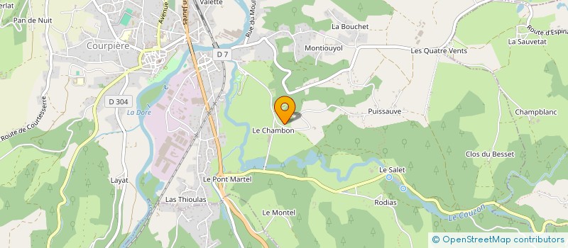 localisation de l'entreprise DECOMBAS MECANIQUE GENERALE à COURPIERE