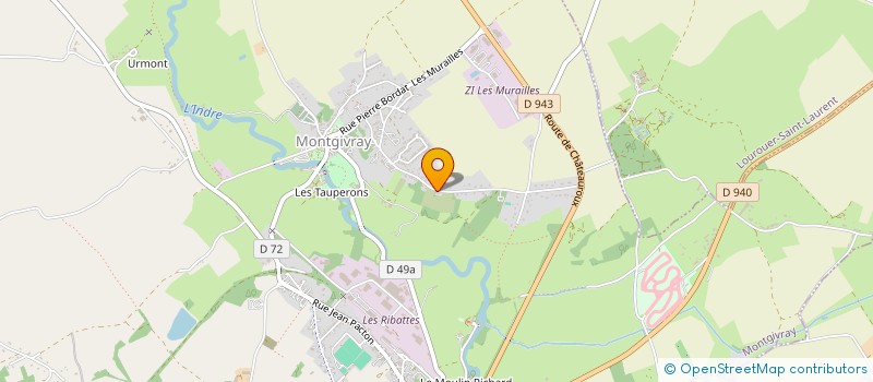 localisation de l'entreprise DECOMEX à MONTGIVRAY