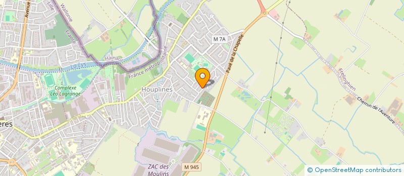 localisation de l'entreprise DECONINCK.FR  HOUPLINES