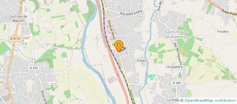 localisation de l'entreprise DECONSTRUCTION AUTOMOBILE RUEGGER  SAINT-HILAIRE-DE-BRETHMAS