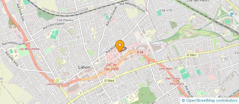 localisation de l'entreprise DECONTA 62 à LIEVIN