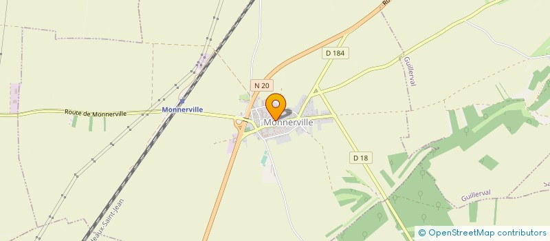 localisation de l'entreprise DECOPACK à MONNERVILLE