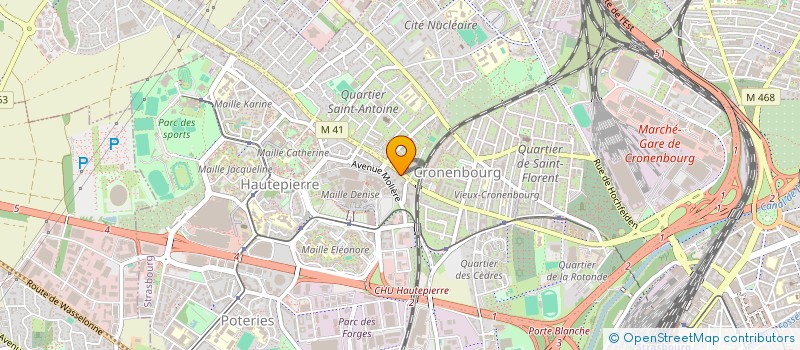 localisation de l'entreprise DECOPLAC à STRASBOURG