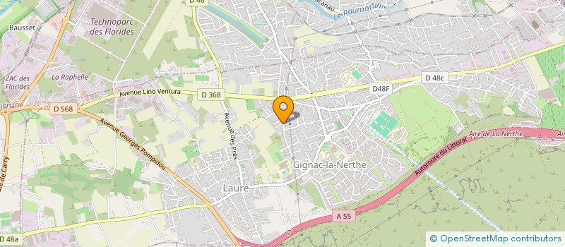localisation de l'entreprise DECOPRINT  GIGNAC-LA-NERTHE
