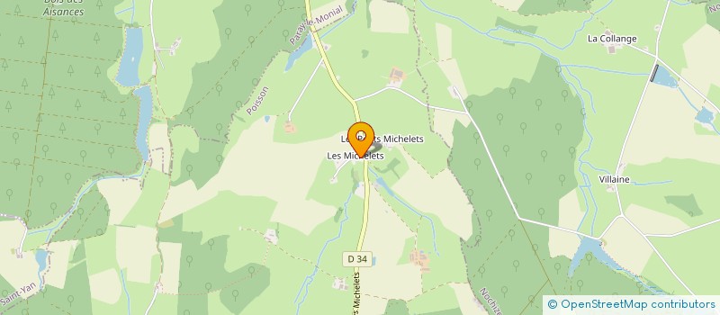 localisation de l'entreprise DECOPUB-71  POISSON