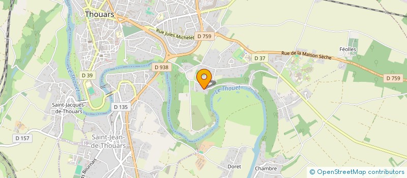 localisation de l'entreprise DECOR 79 à SAINTE-VERGE