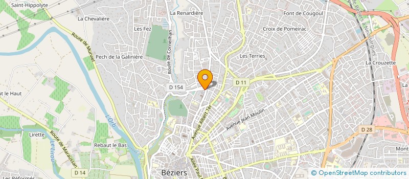 localisation de l'entreprise DECOR  BEZIERS