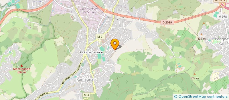 localisation de l'entreprise DECOR BAT  ROMAGNAT