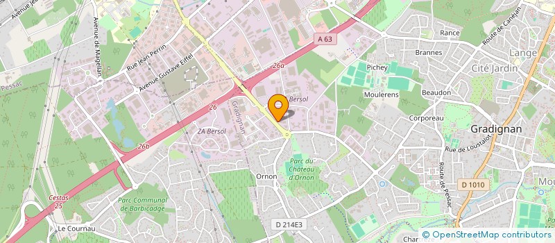 localisation de l'entreprise DECOR DE LA TABLE  GRADIGNAN