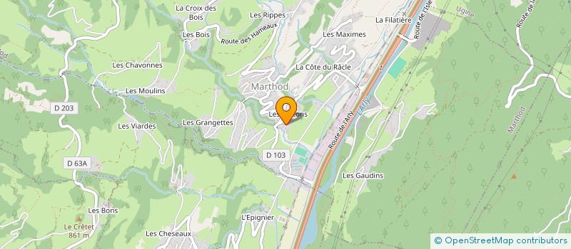 localisation de l'entreprise DECOR DE PEINTURE  MARTHOD