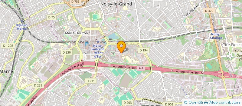 localisation de l'entreprise DECOR DIFFUSION à NOISY-LE-GRAND