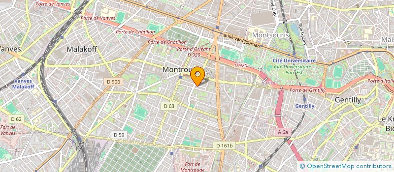 localisation de l'entreprise DECOR ET RENOVATION à MONTROUGE