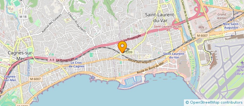 localisation de l'entreprise DECOR' HOME  SAINT-LAURENT-DU-VAR