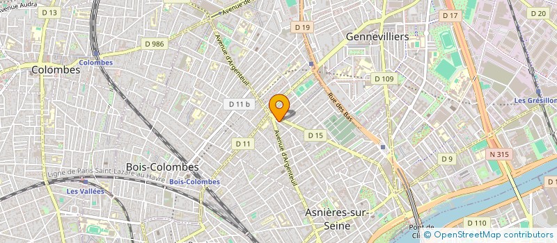 localisation de l'entreprise DECOR MARBRE  ASNIERES-SUR-SEINE