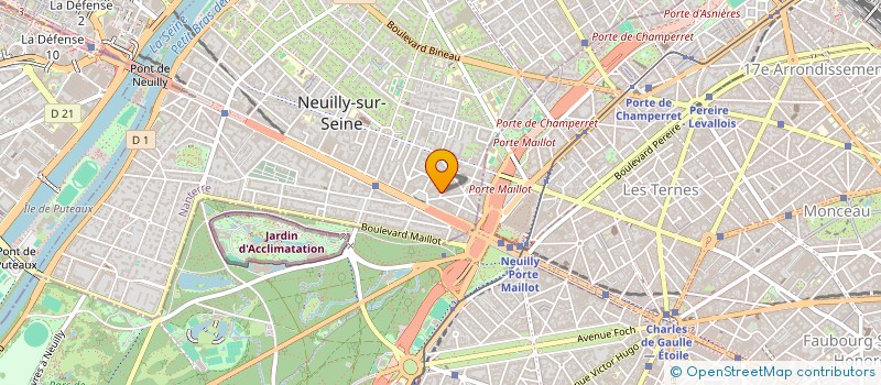 localisation de l'entreprise DECOR PARISIEN à NEUILLY-SUR-SEINE