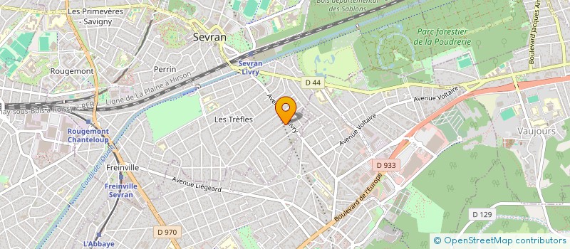 localisation de l'entreprise DECOR PEINTURE  SEVRAN