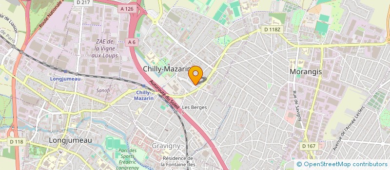 localisation de l'entreprise DECORA  CHILLY-MAZARIN