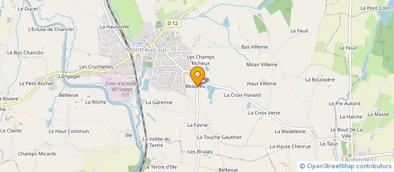 localisation de l'entreprise DECORA  MONTREUIL-SUR-ILLE