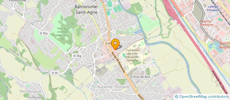 localisation de l'entreprise DECORA STORES à RAMONVILLE-SAINT-AGNE