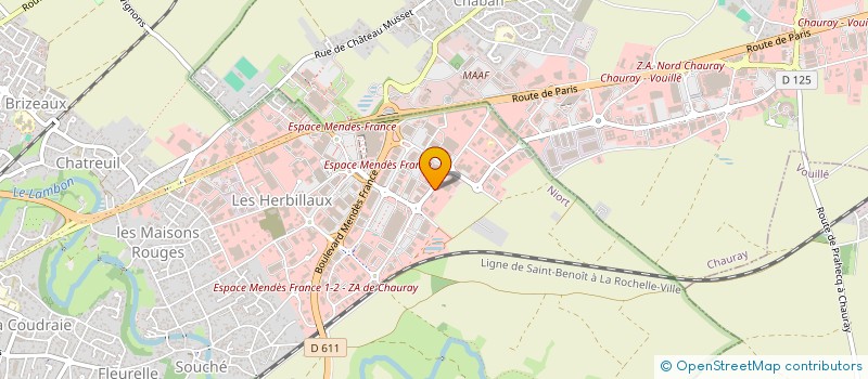 localisation de l'entreprise DECORABAT  NIORT