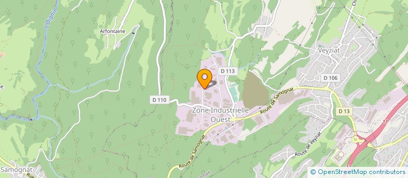 localisation de l'entreprise DECORACET à OYONNAX