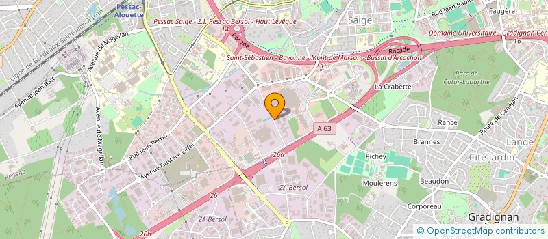 localisation de l'entreprise DECORALIA à PESSAC