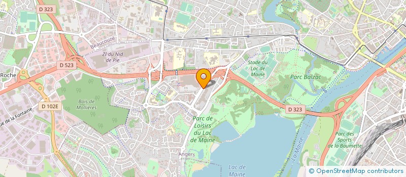 localisation de l'entreprise DECORAMA  BEAUCOUZE