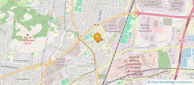 localisation de l'entreprise DECORAMA à CLERMONT-FERRAND