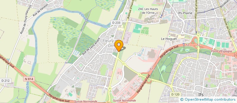 localisation de l'entreprise DECORAMA CAEN à FLEURY-SUR-ORNE