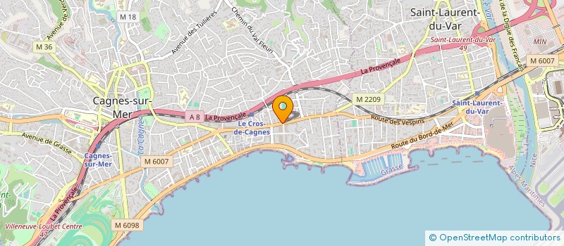 localisation de l'entreprise DECORAN à CAGNES-SUR-MER