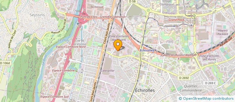 localisation de l'entreprise DECORATION AGENCEMENT MENUISERIE à ECHIROLLES