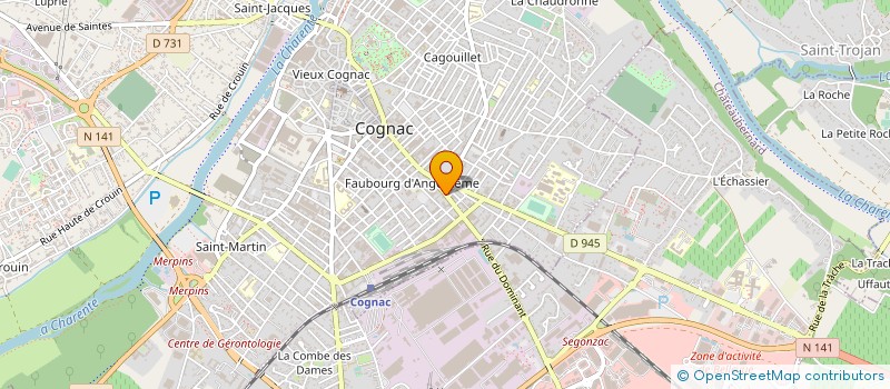 localisation de l'entreprise DECORATION CHARENTE à COGNAC
