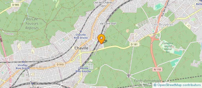 localisation de l'entreprise DECORATION PARISIENNE IMBRIANO ASSOCIES à CHAVILLE