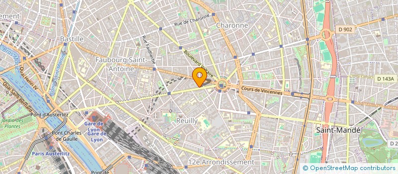 localisation de l'entreprise DECORATION PEINTURE BATIMENT D P B  PARIS