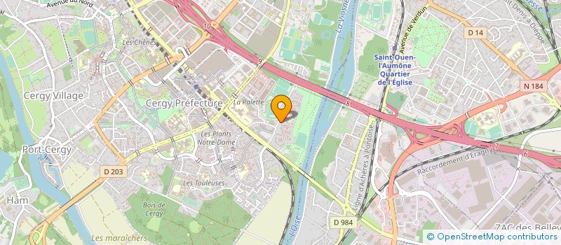 localisation de l'entreprise DECORATION PEINTURE FATH  PONTOISE