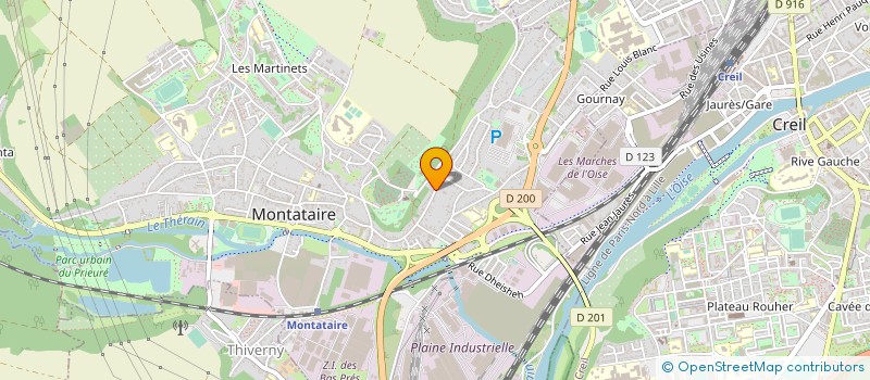 localisation de l'entreprise DECORATION PROTECTION METAUX à MONTATAIRE