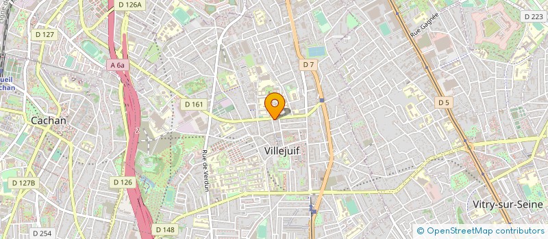 localisation de l'entreprise DECORATION - TAPISSIER - LITERIE à VILLEJUIF
