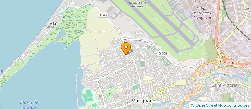 localisation de l'entreprise DECORATION UNIVERS MARINE  MARIGNANE