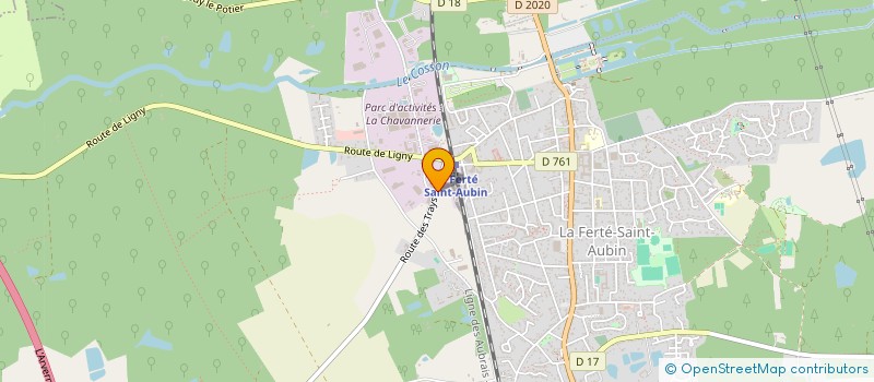 localisation de l'entreprise DECORBAT SARL à LA FERTE-SAINT-AUBIN