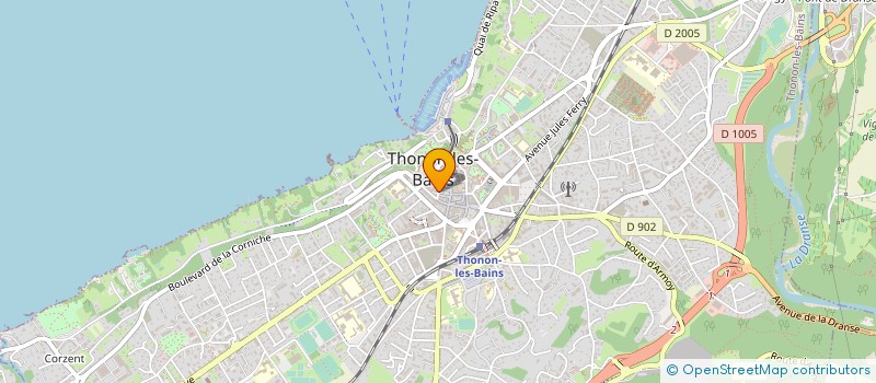 localisation de l'entreprise DECORDIER IMMOBILIER THONON à THONON-LES-BAINS