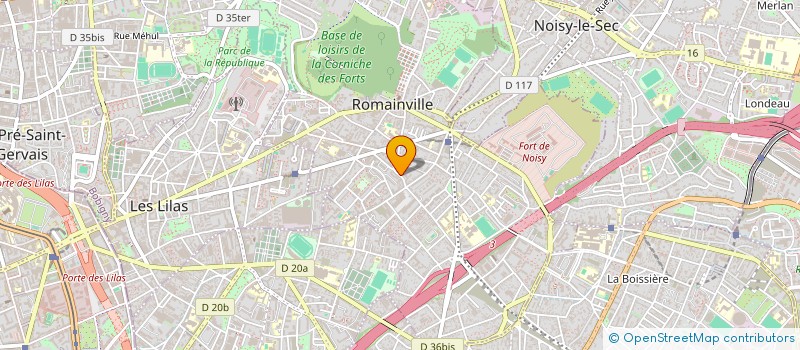 localisation de l'entreprise DECORELIEF FRANCE à ROMAINVILLE