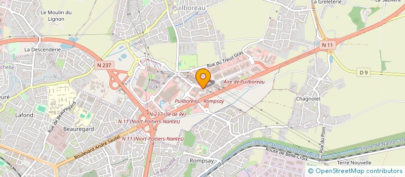 localisation de l'entreprise DECORELIT-ROUSSEAU à PUILBOREAU