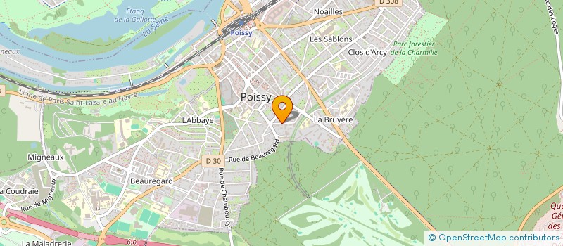 localisation de l'entreprise DECORENOV  POISSY