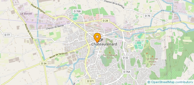 localisation de l'entreprise DECOREVA à CHATEAURENARD