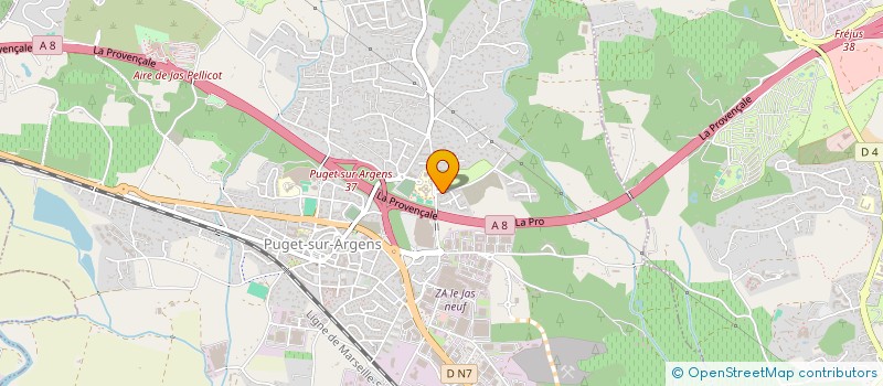 localisation de l'entreprise DECOREVE  PUGET-SUR-ARGENS