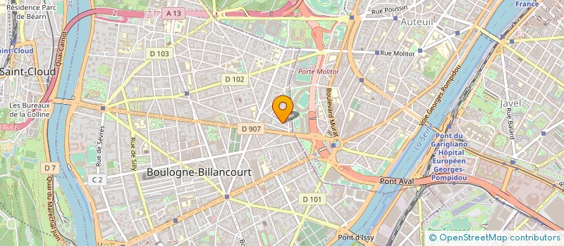 localisation de l'entreprise DECOREXPAT à BOULOGNE-BILLANCOURT