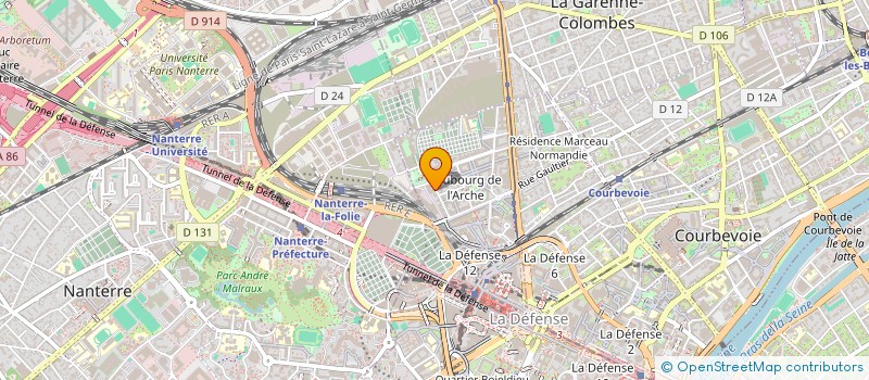 localisation de l'entreprise DECORIENTAL à COURBEVOIE